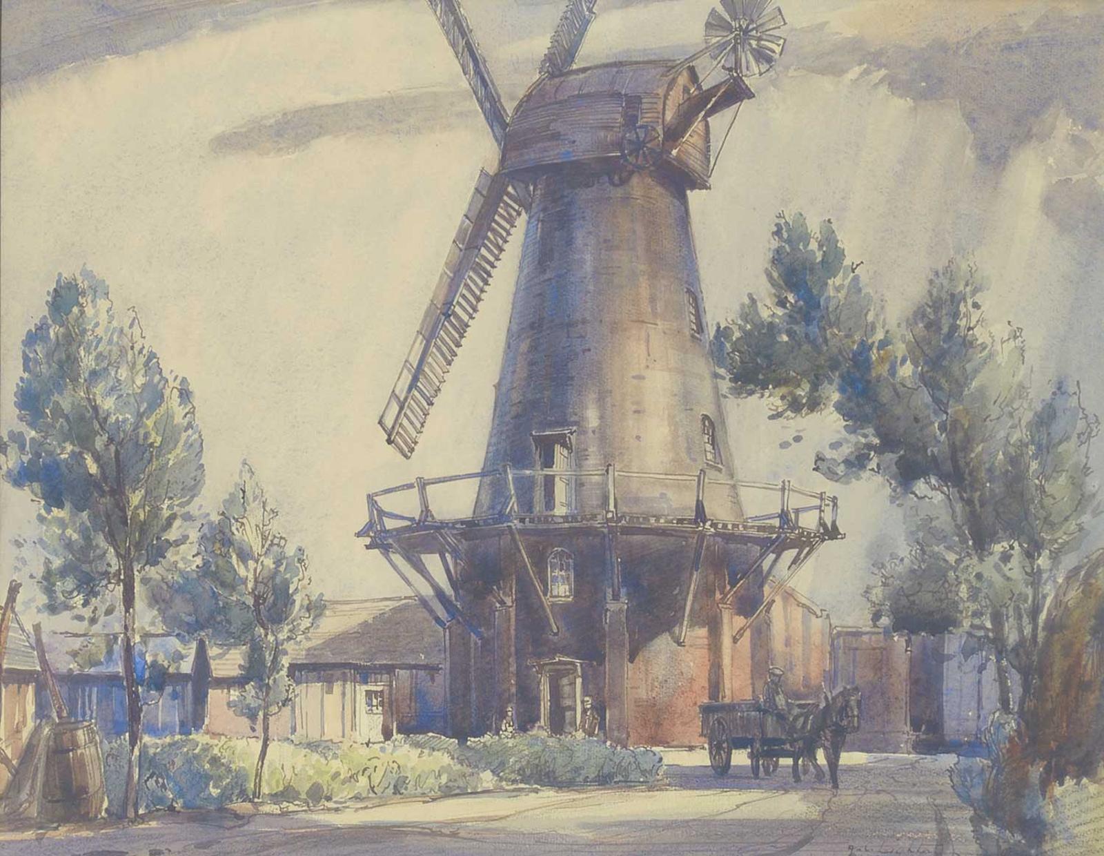 Alfred Crocker Leighton (1901-1965) - Sutton Mill, Kent