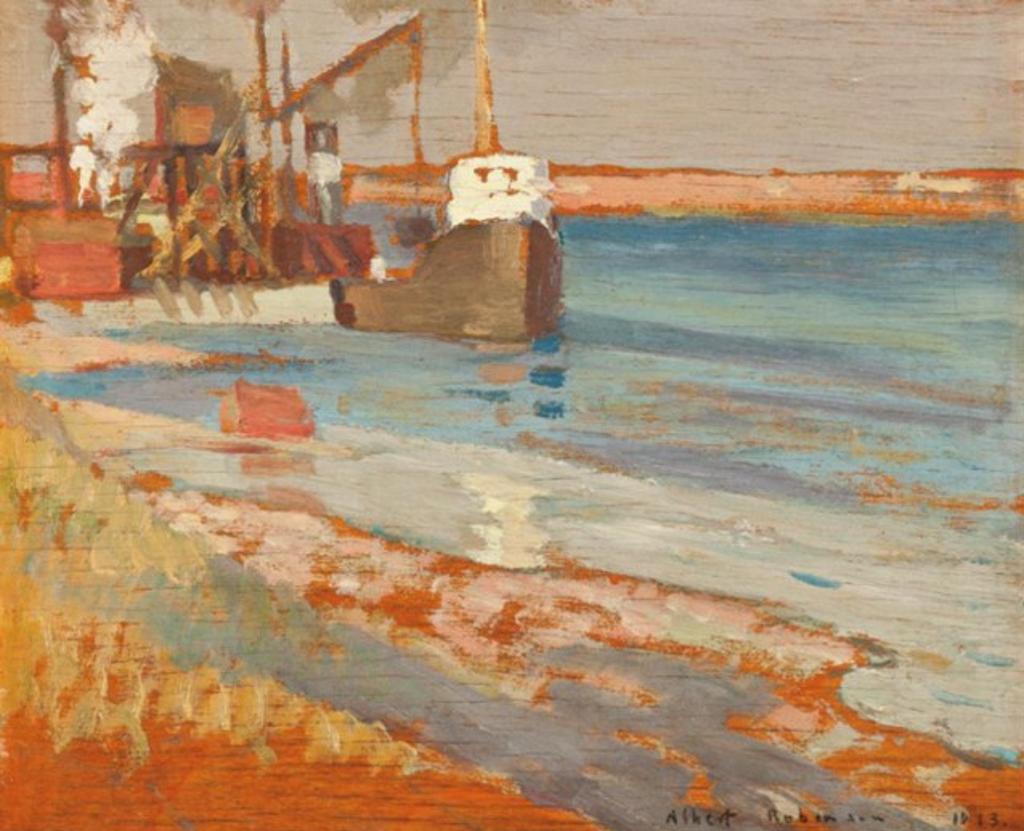 Albert Henry Robinson (1881-1956) - Ship at Port
