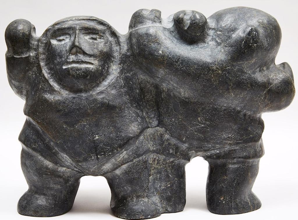 Peter Sevoga (1940-2007) - Two Wrestling Figures