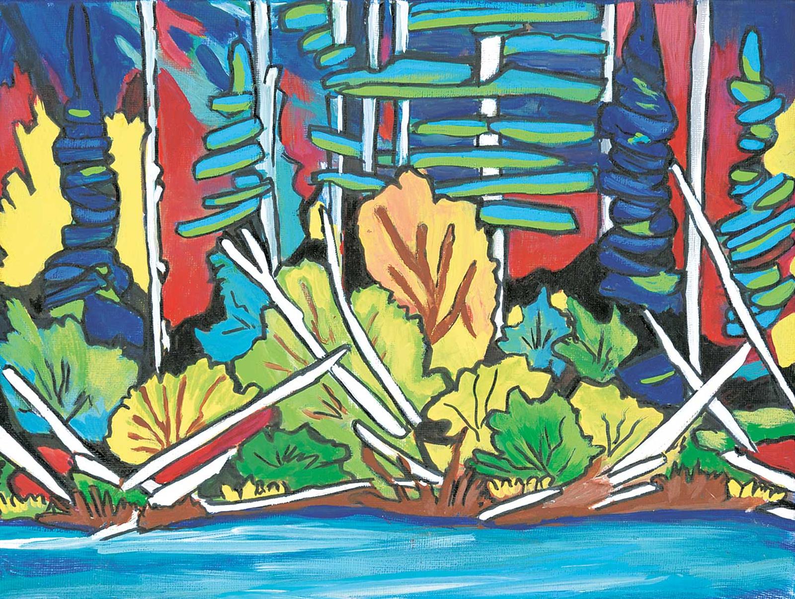 Katharine Dalton - Untitled - Trees on the River