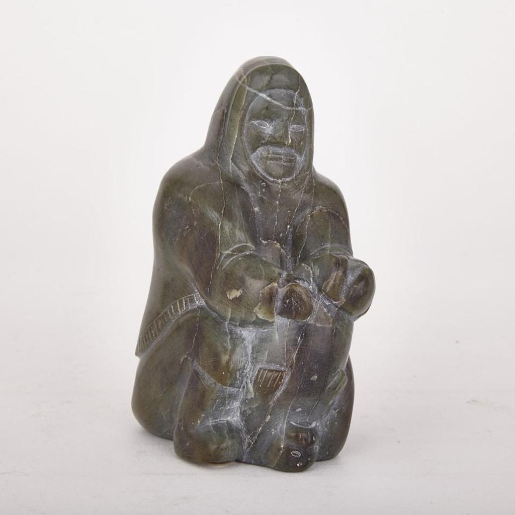 Lucassie Nowrakudluk (1912-1981) - Hunter Holding Seal