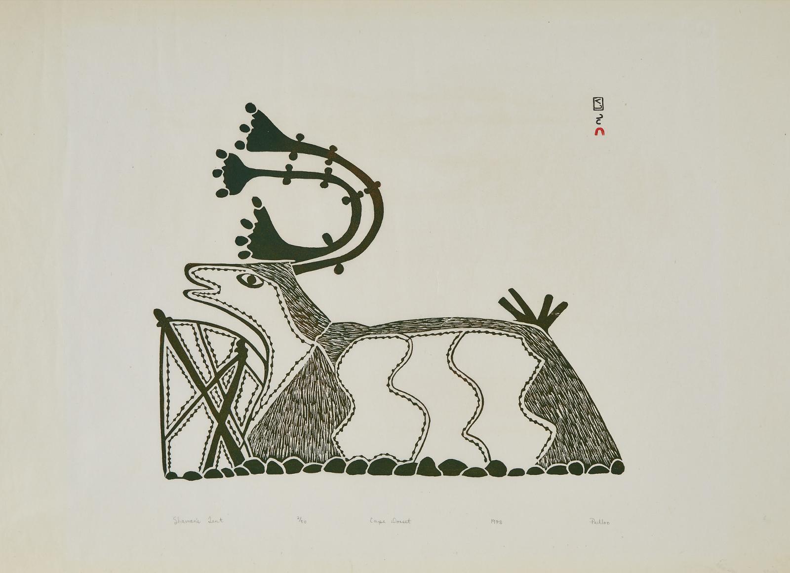 Pudlo Pudlat (1916-1992) - Shaman's Tent