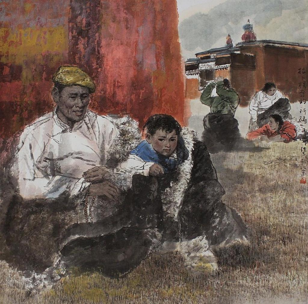 Ren Jimin (1959) - Praying at Laupleng Temple