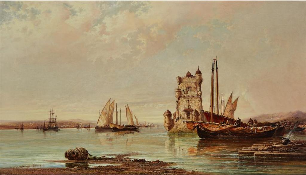 Arthur Joseph Meadows (1843-1907) - The Mouth Of The Tagus, Lisbon