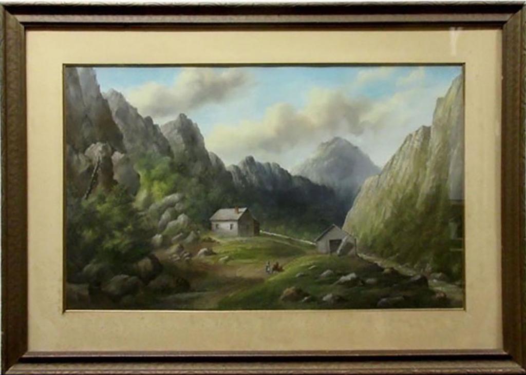 Alfred Worsley Holdstock (1820-1901) - The Willey House - White Mountains