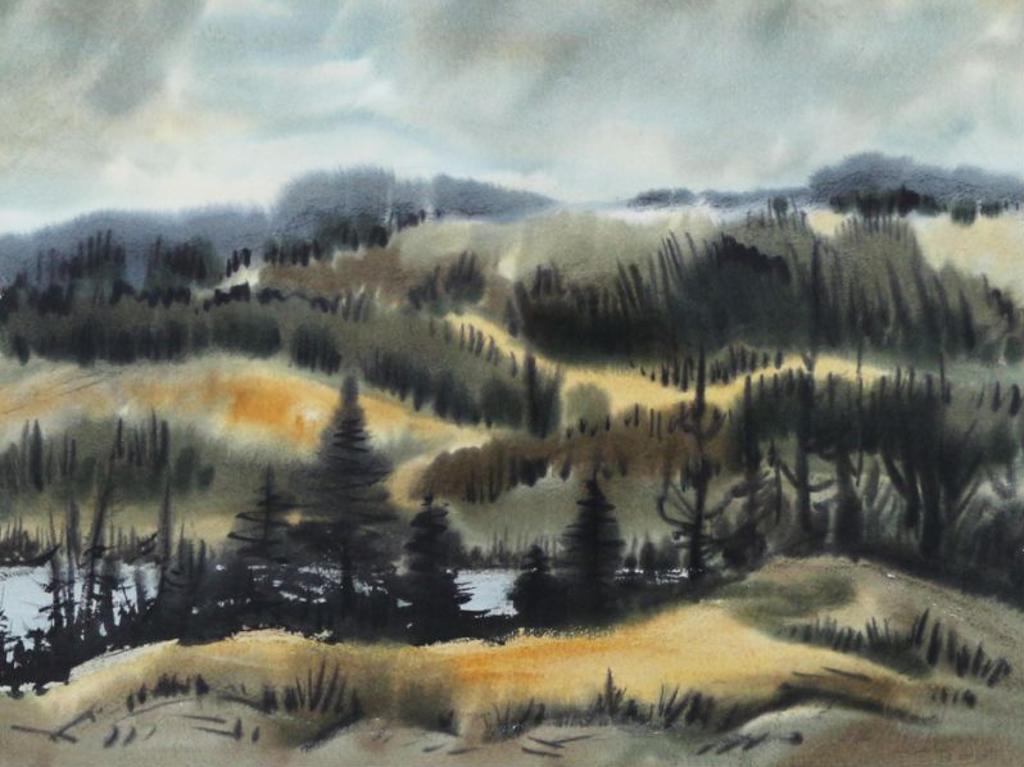 Stanford Earl Blodgett (1909-2006) - Spruce Trees; 1972