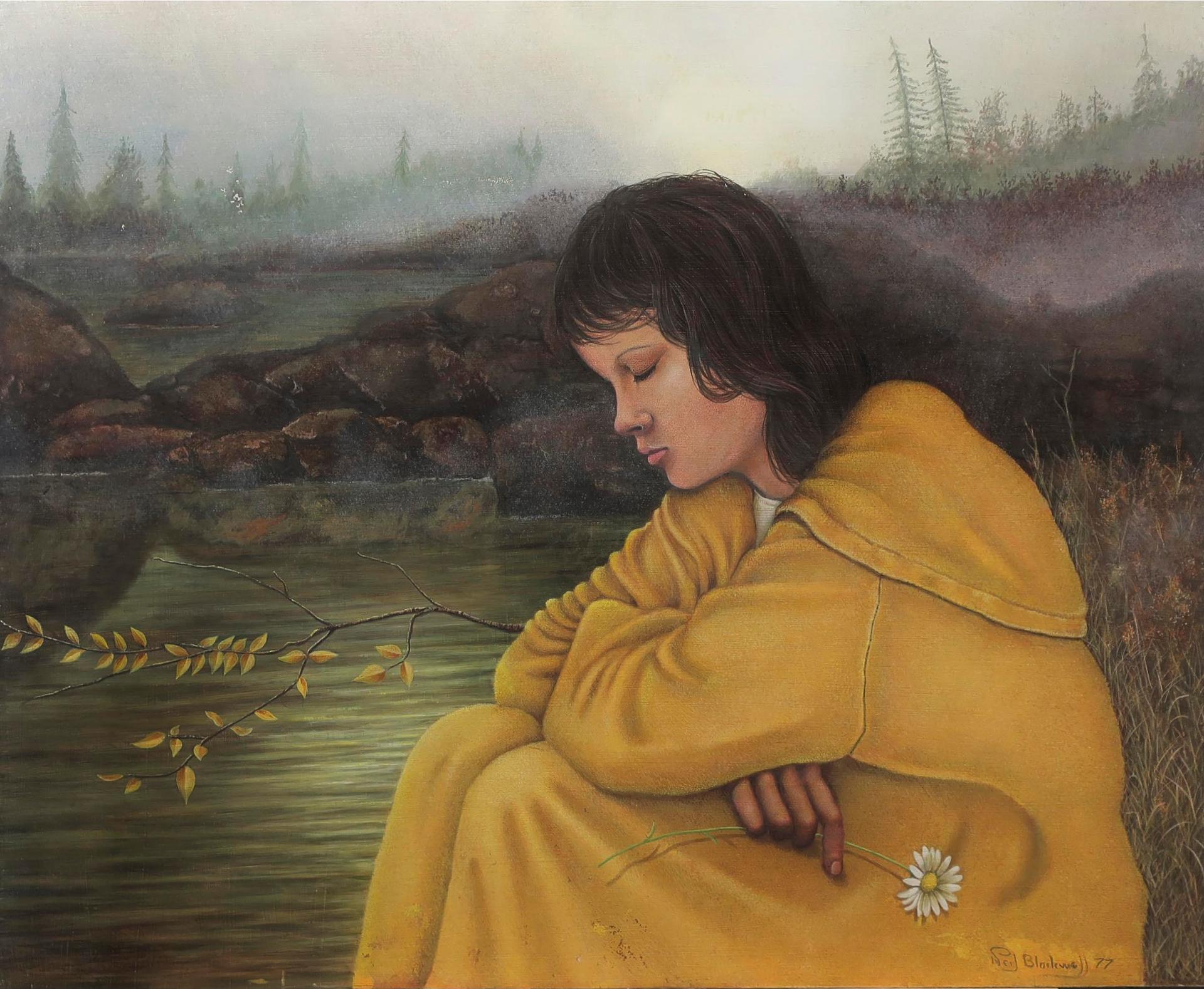 Neil Blackwell - Untitled (Young Girl With Daisy)