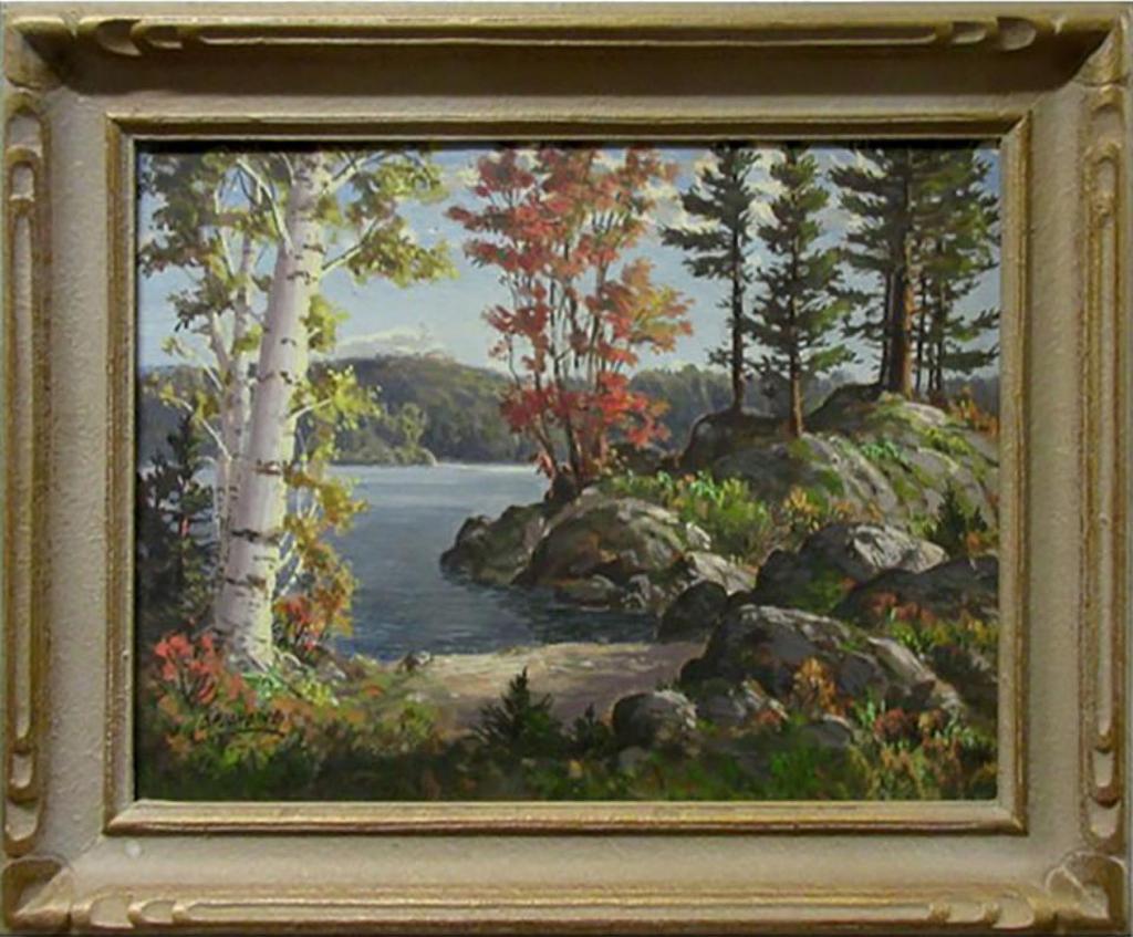 Otto Planding (1887-1964) - Fall Lake Scene