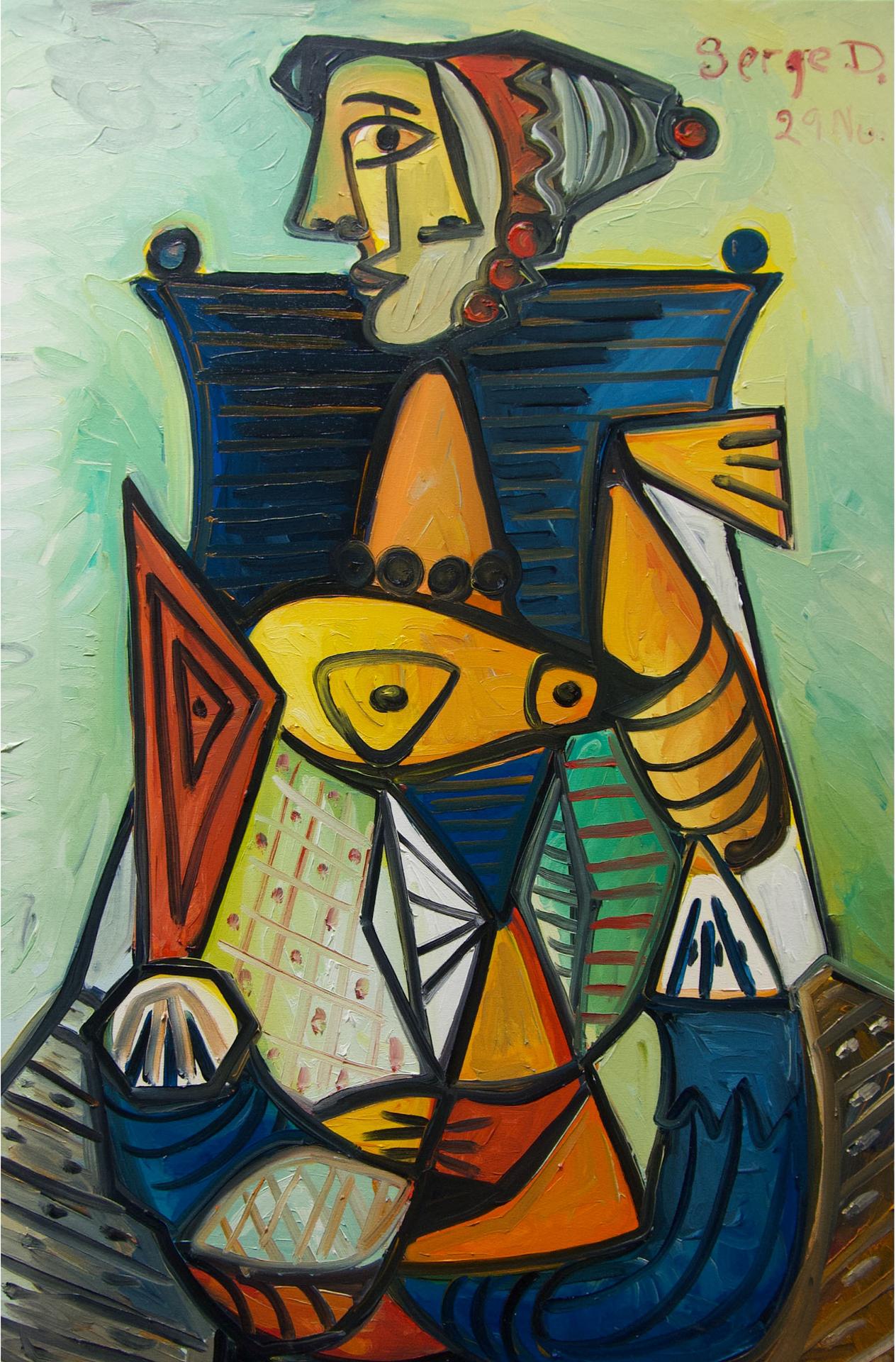 Serge Deherian (1955) - Untitled (Abstract Figure)