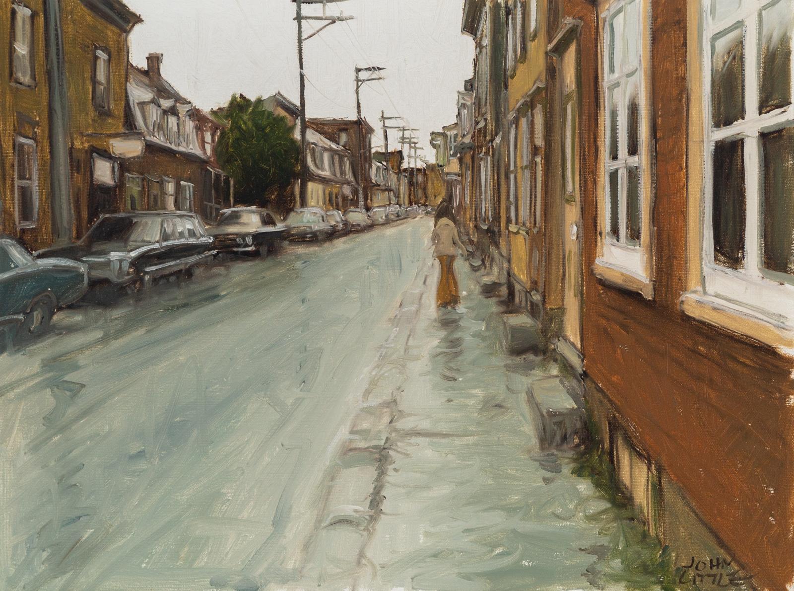 John Geoffrey Caruthers Little (1928-2024) - Une Journée Humide, Rue Bagot, Quebec
