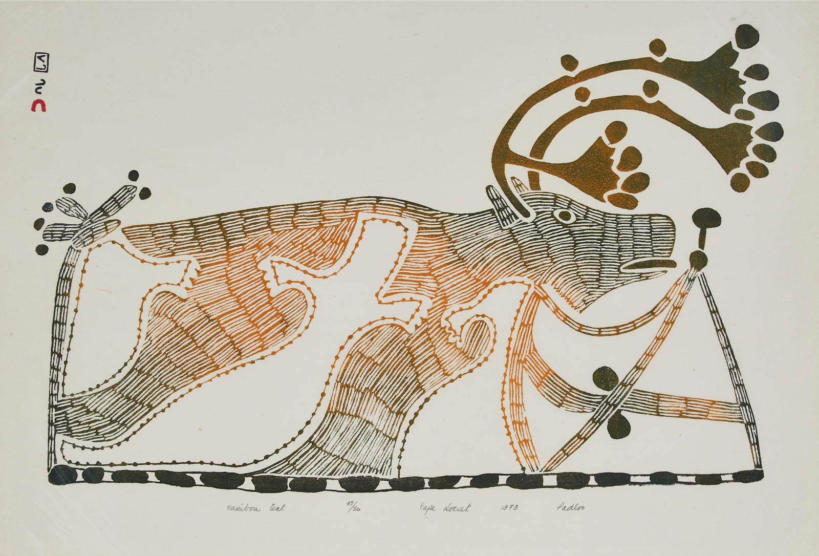Pudlo Pudlat (1916-1992) - Caribou Tent