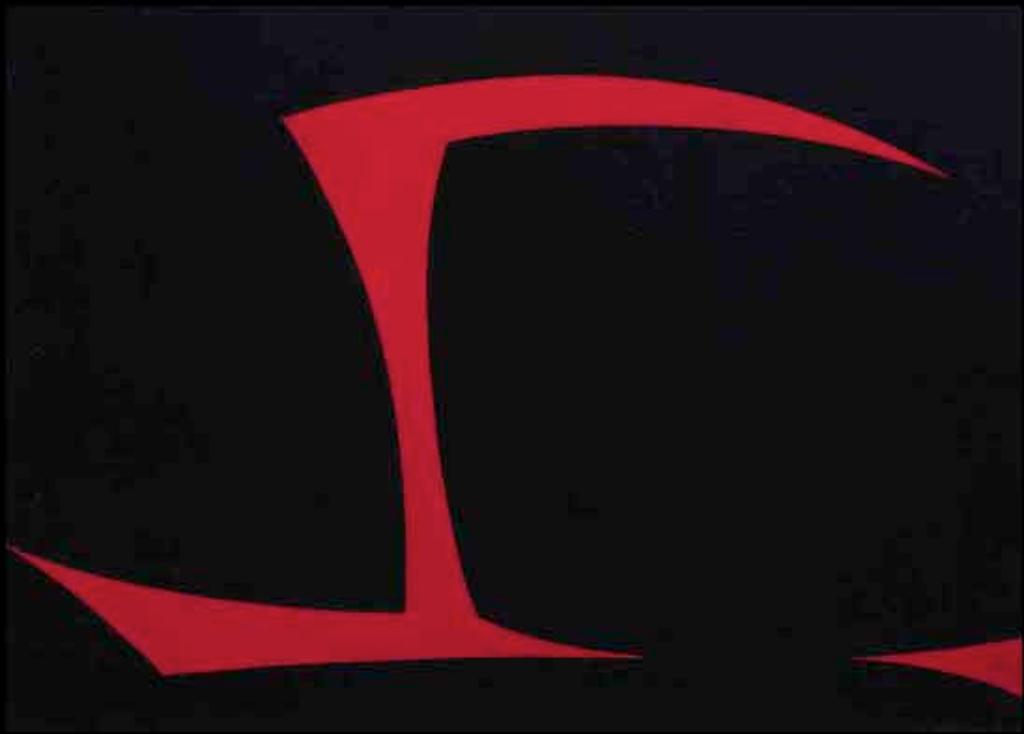 Fernand Leduc (1916-2014) - Chromatisme binaire: noir-rouge