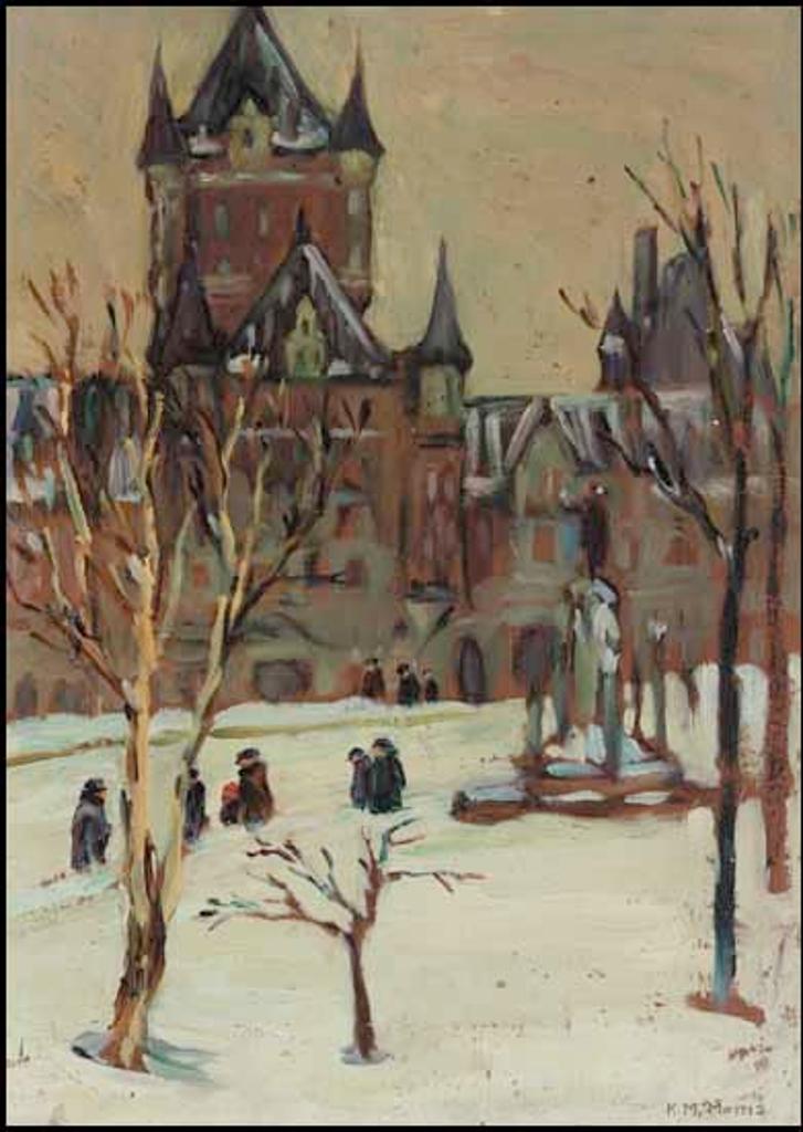 Kathleen Moir Morris (1893-1986) - Château Frontenac from Rue Ste-Anne