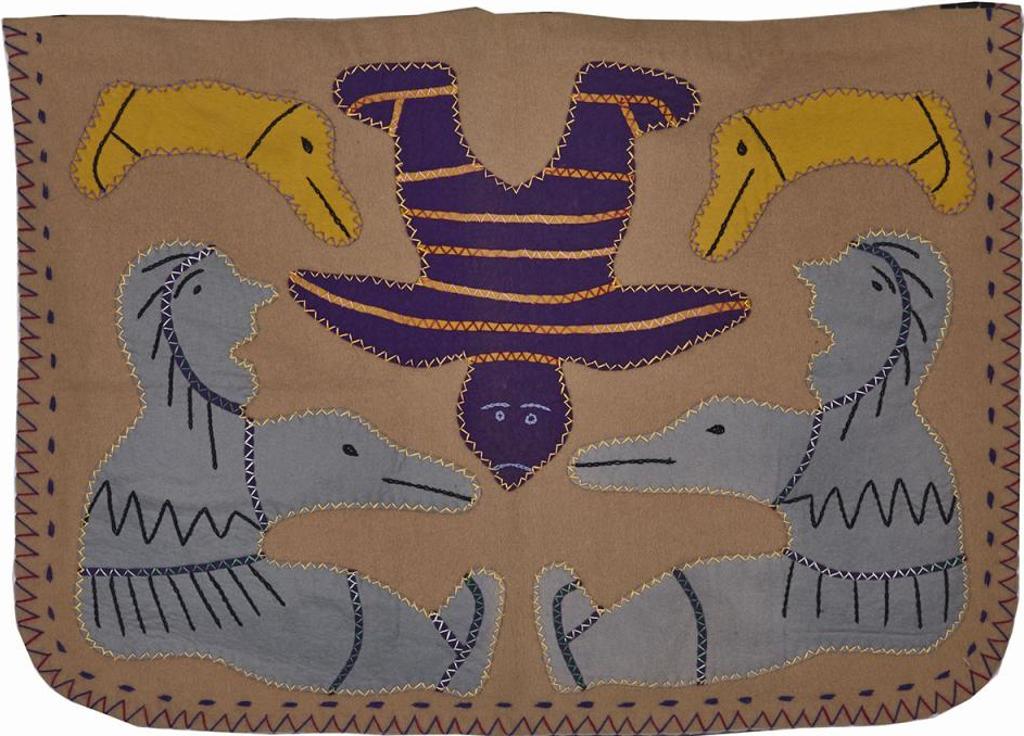 Irene Avaalaaquiaq Tiktaalaaq (1941) - Composition With  Transforming Shamans