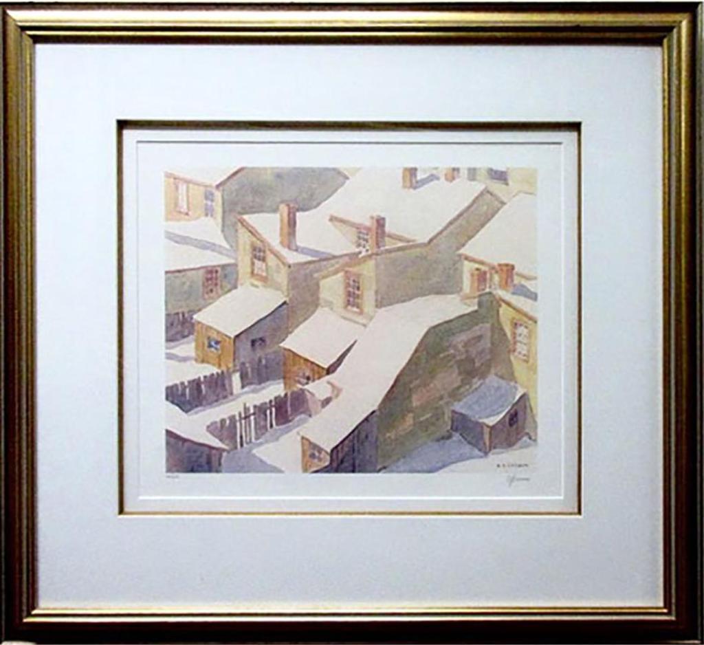 Alfred Joseph (A.J.) Casson (1898-1992) - Housetops In The Ward (1927)