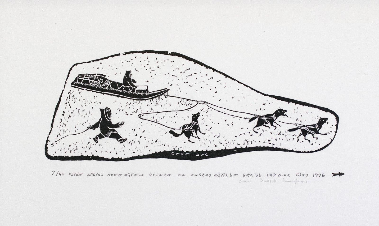 Daniel Inukpuk (1942-2015) - The Dog Team; 1976
