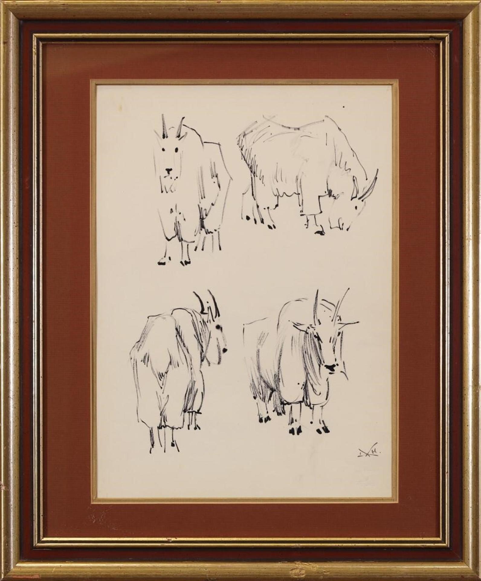 Illingworth Holey (Buck) Kerr (1905-1989) - Untitled, Mountain Goat Studies