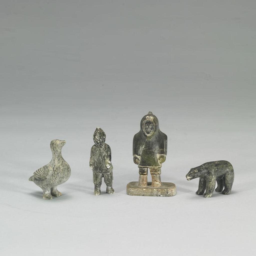 Guy Mamatiaq (1915) - Two Figures, A Bird And A Bear