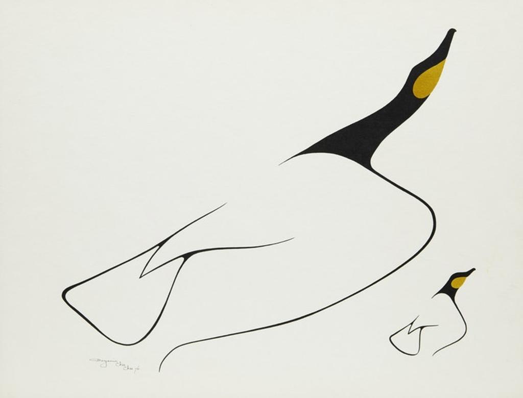 Benjamin Chee Chee (1944-1977) - Mother and Child