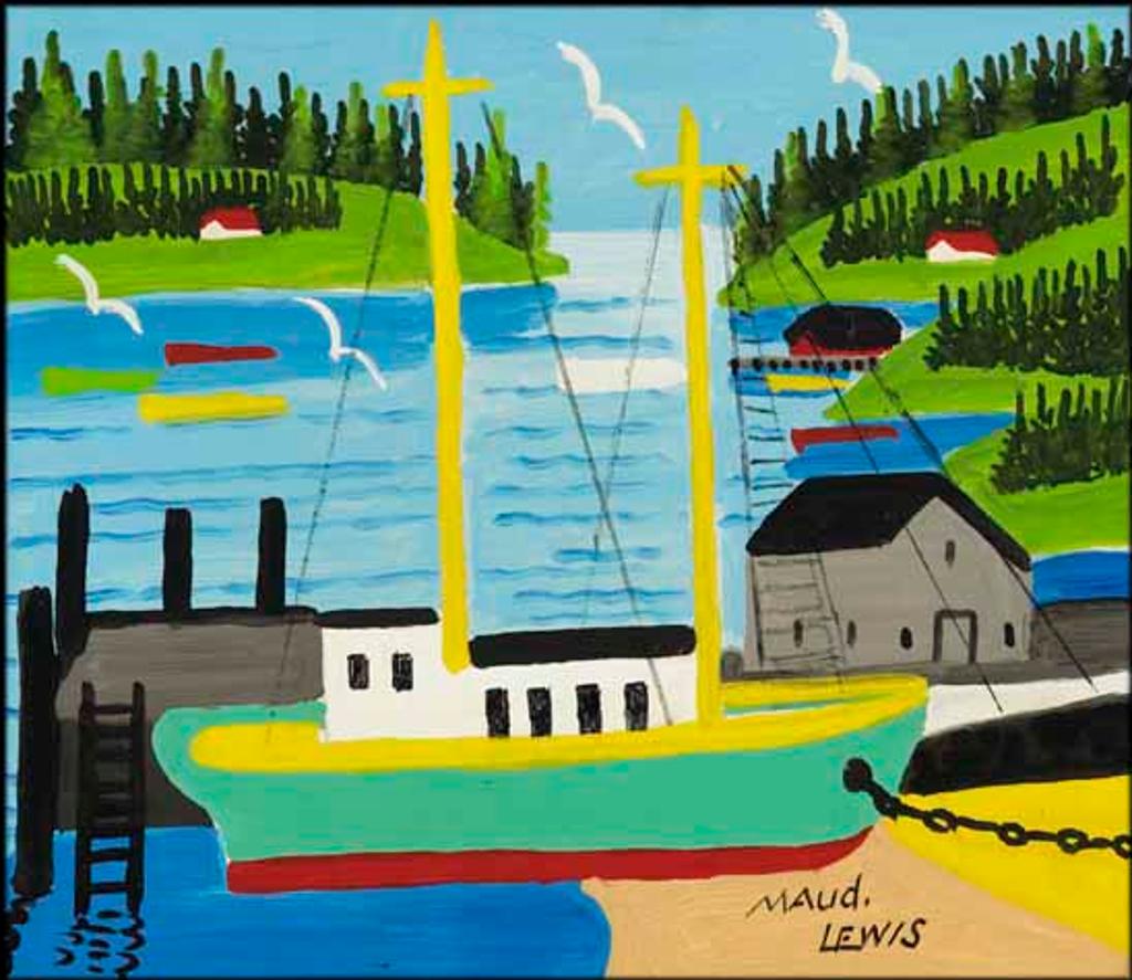 Maud Kathleen Lewis (1903-1970) - Harbour Scene