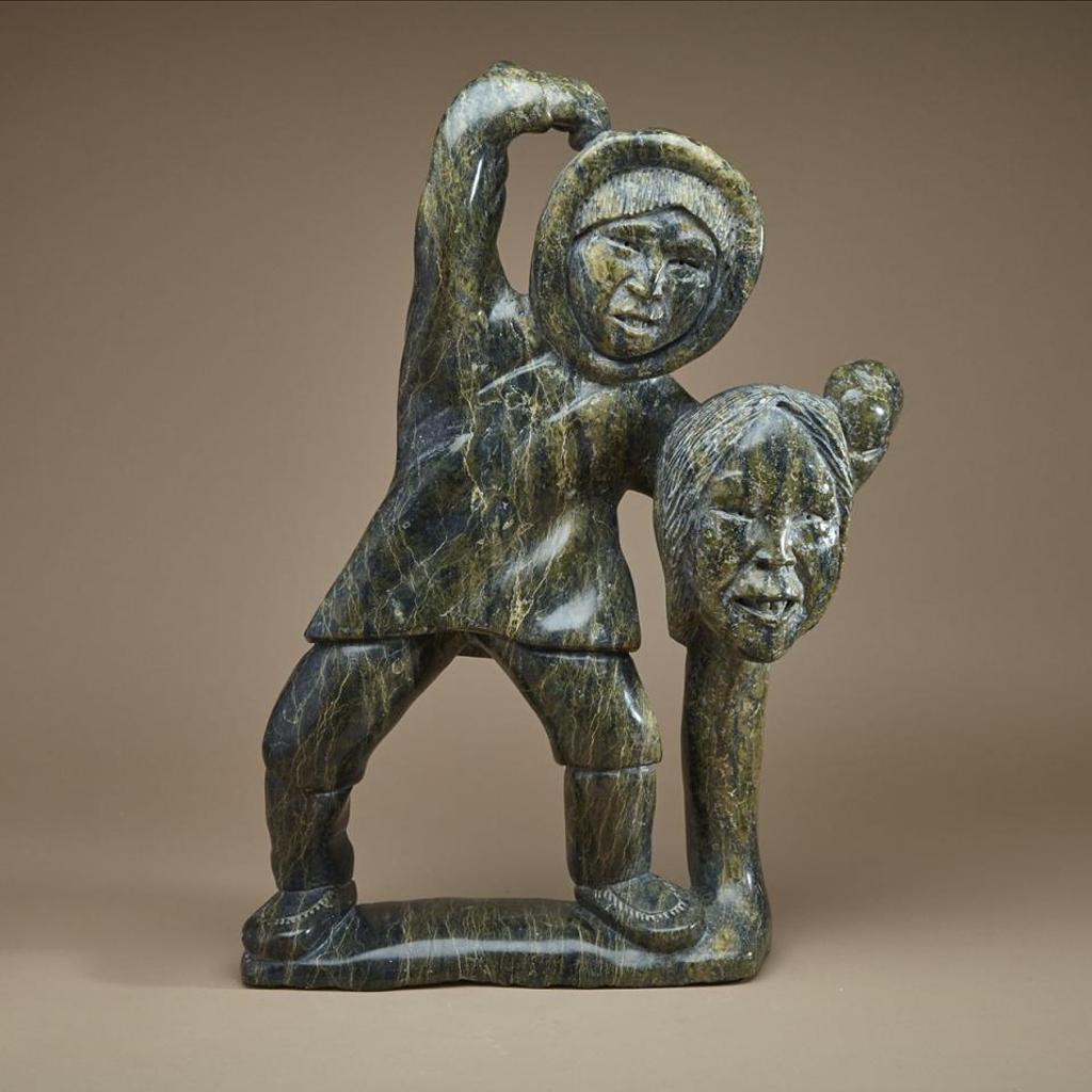 Kiawak (Kiugak) Ashoona (1933-2014) - Man Holding A Decapitated Head