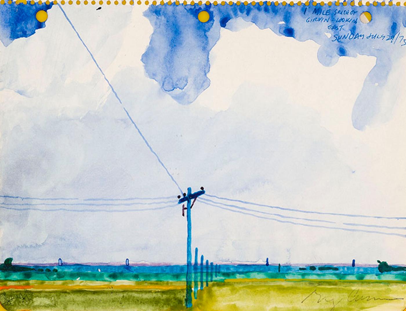 Gregory Richard Curnoe (1936-1992) - 1 Mile South of Givirn - Looking East