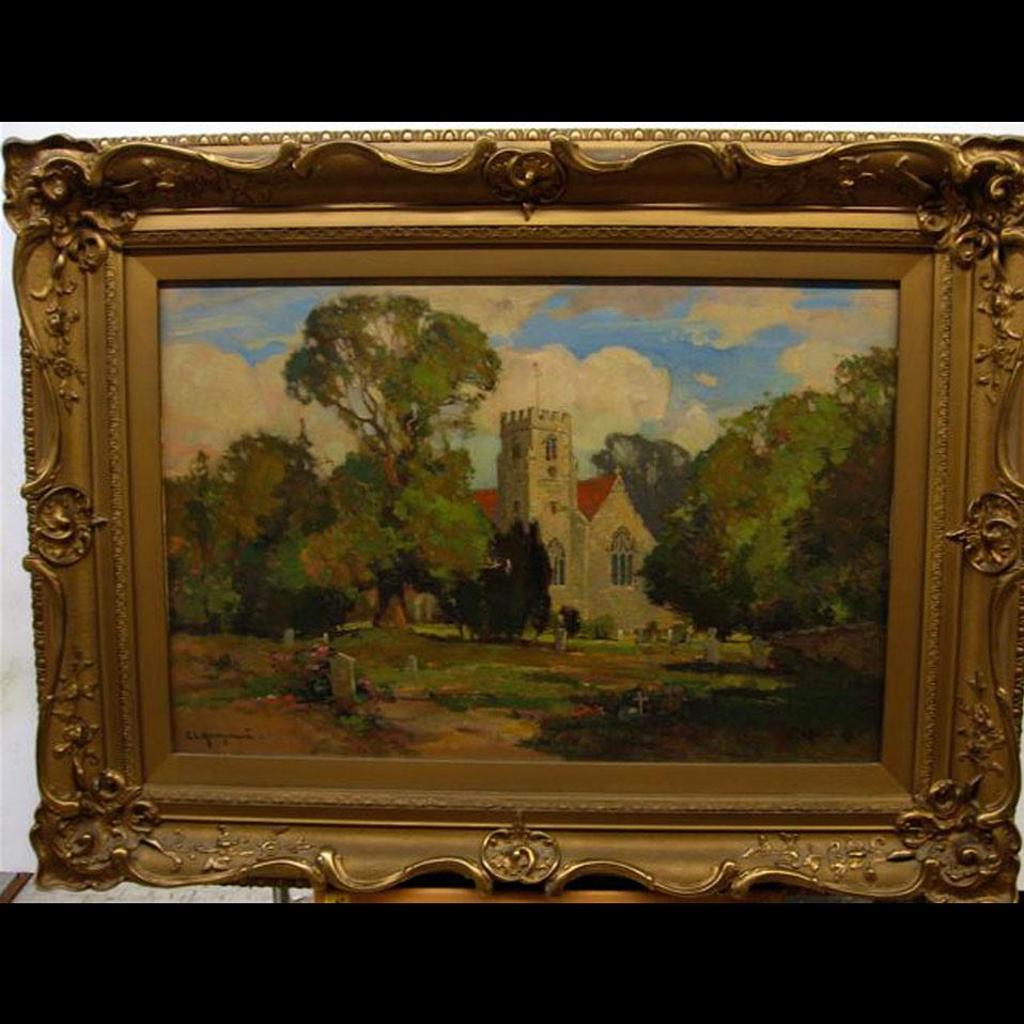 Ernest Llewellyn Hampshire (1882) - Shiplake Church, Henley