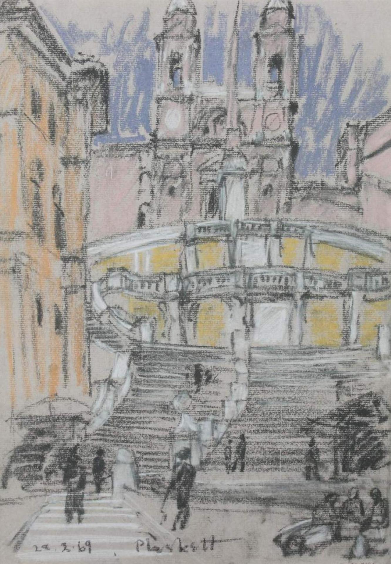 Joseph (Joe) Francis Plaskett (1918-2014) - Spanish Steps