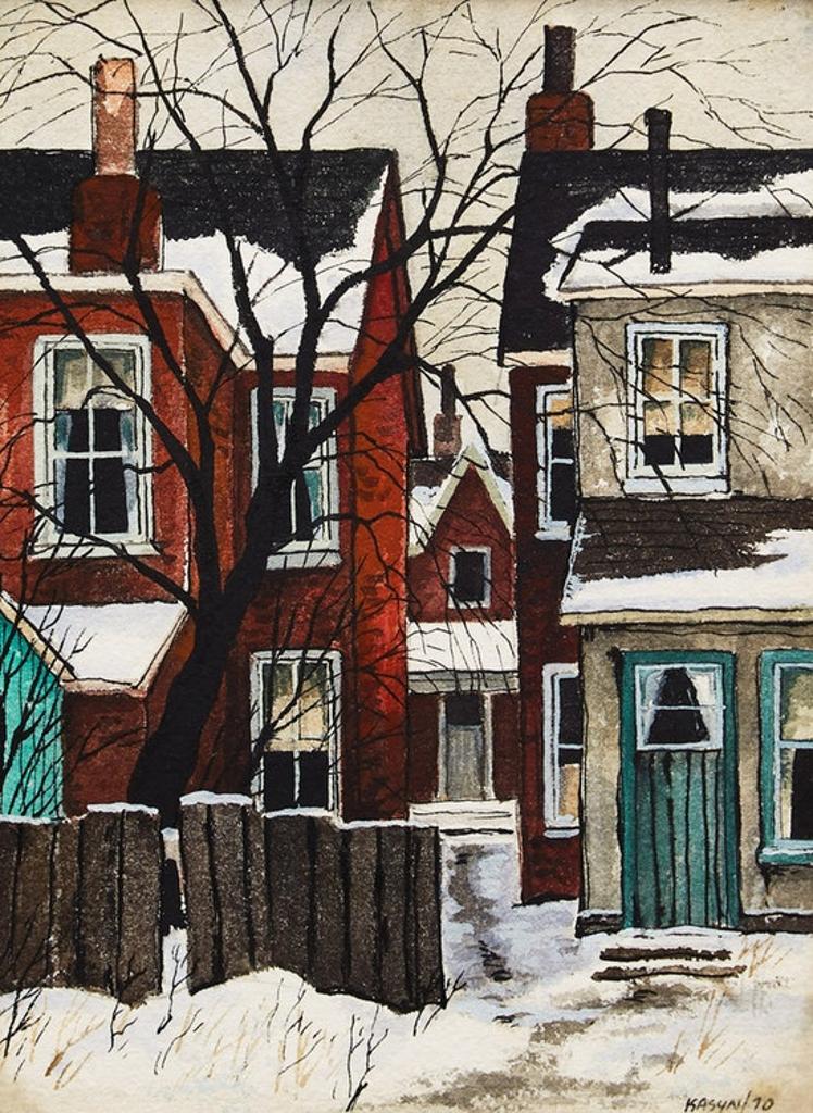 John Kasyn (1926-2008) - Backyard on Carlaw Ave.