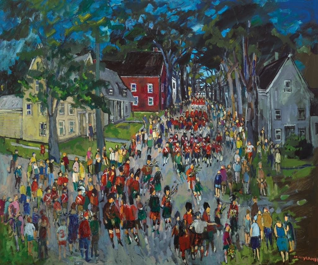Molly Joan Lamb Bobak (1922-2014) - Highland Games, Fredericton