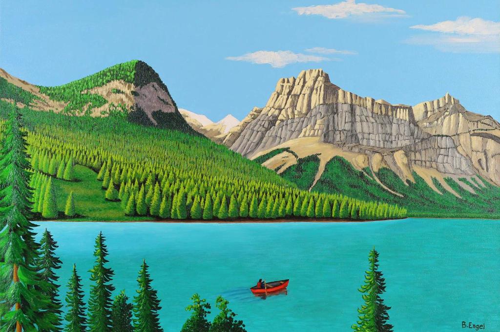Barbara Engel - Canoeing On Emerald Lake