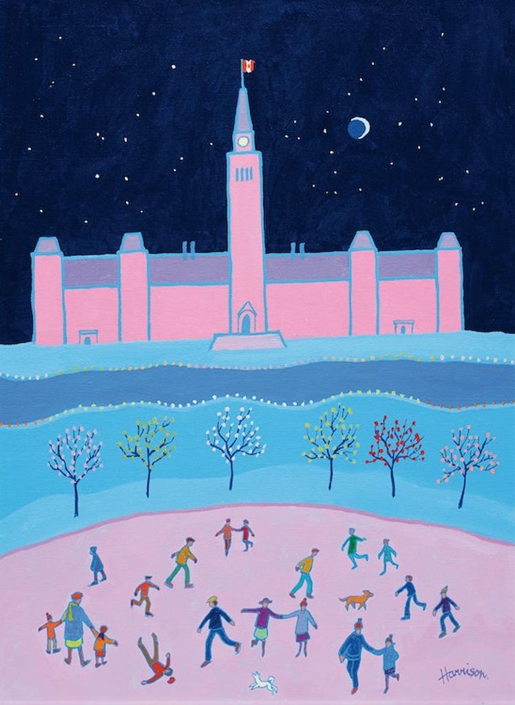 Ted Harrison (1926-2015) - On the Hill