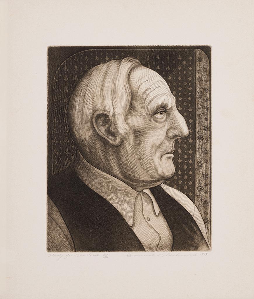 David Lloyd Blackwood (1941-2022) - Study for Bax Ford