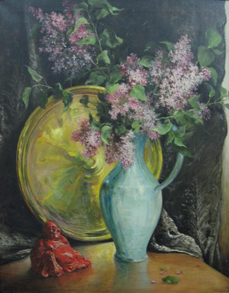 Sybil Henley Jacobson - Still Life On Table (Buddha)
