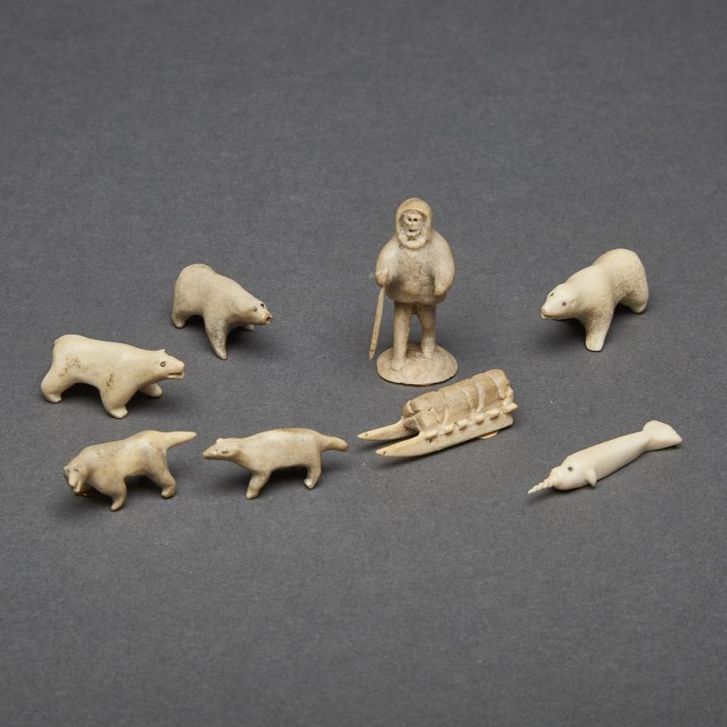 Judas Ullulaq (1937-1998) - A Collection Of Eight Miniatures