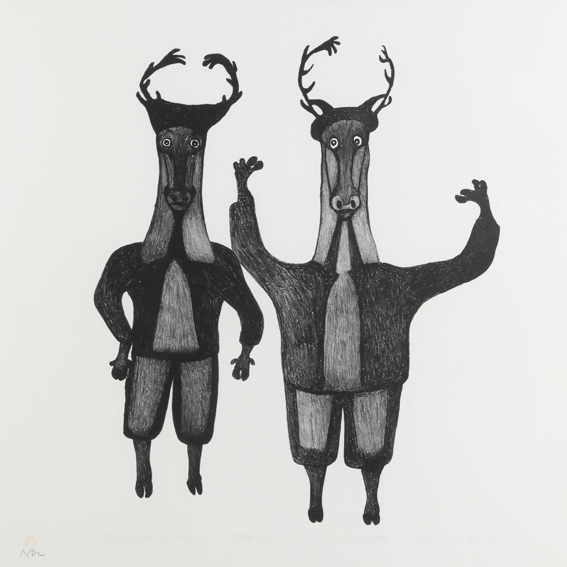 Oshoochiak Pudlat (1908) - Caribou Act As Men, 1983