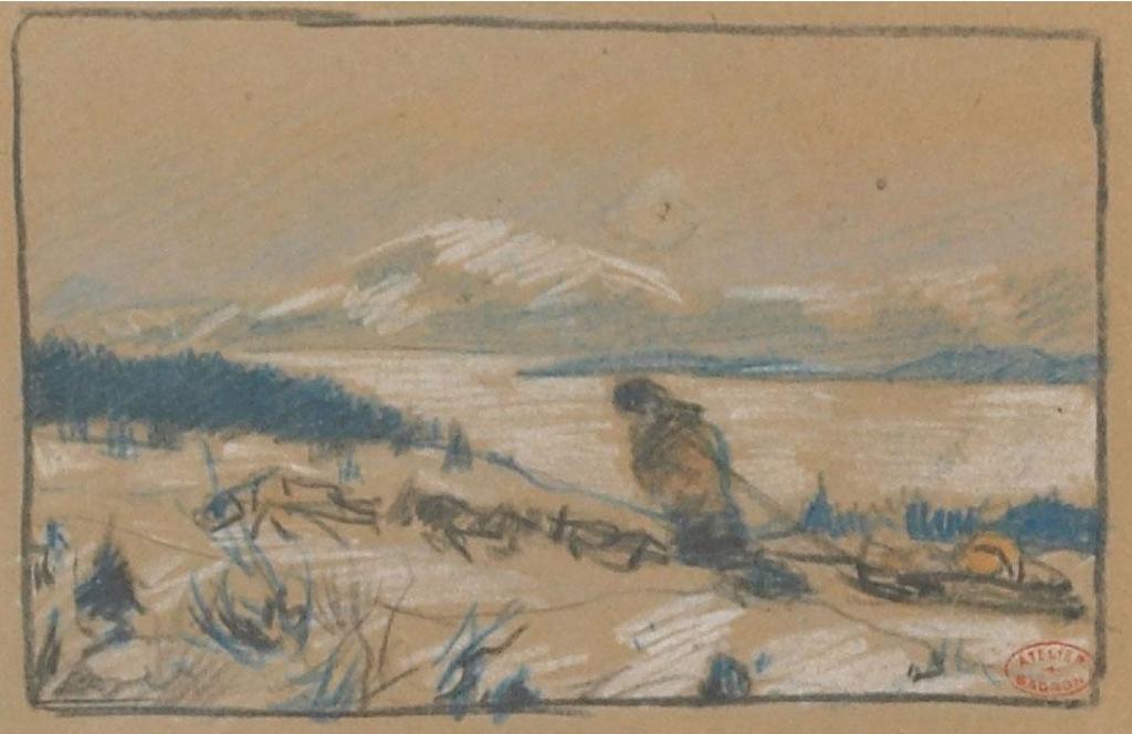 Clarence Alphonse Gagnon (1881-1942) - Etude Preliminaire Pour “Le Grand Silence Blanc”, Page 94