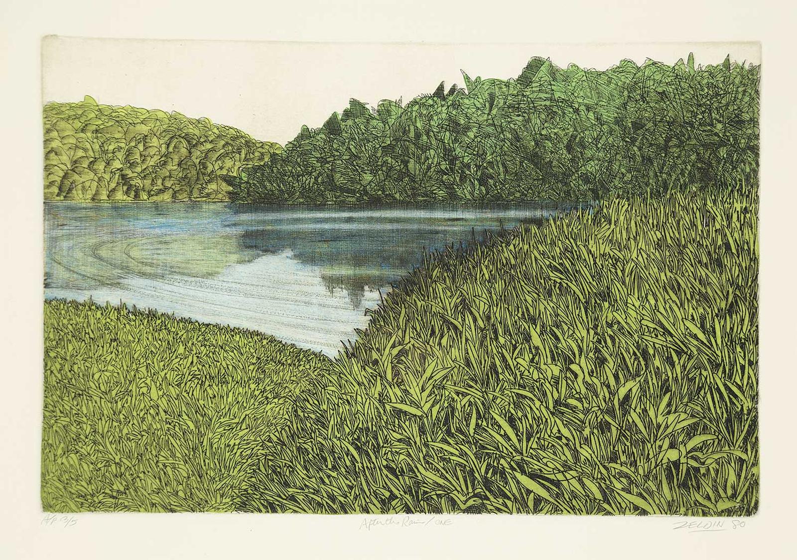 Gerald Zeldin (1943-2010) - After the Rain/One #AP3/5