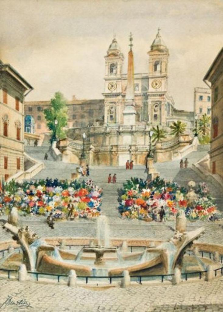 Francois Martin - The Spanish Steps, Rome
