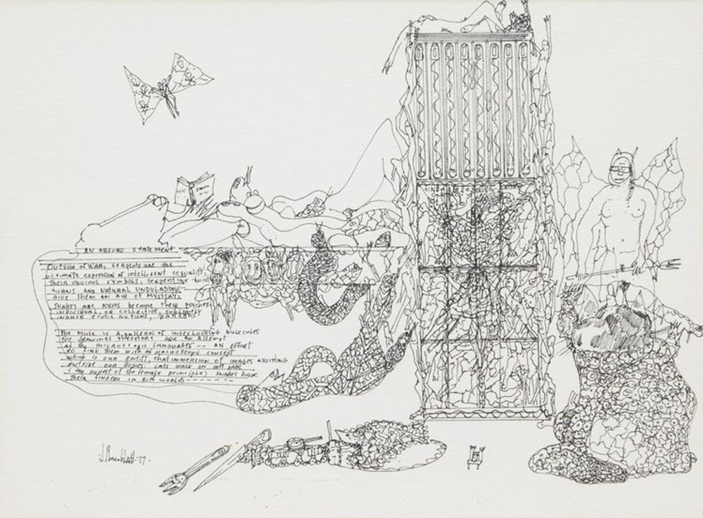 Joe Rosenblatt (1933-2019) - Untitled (An Absurd Statement)
