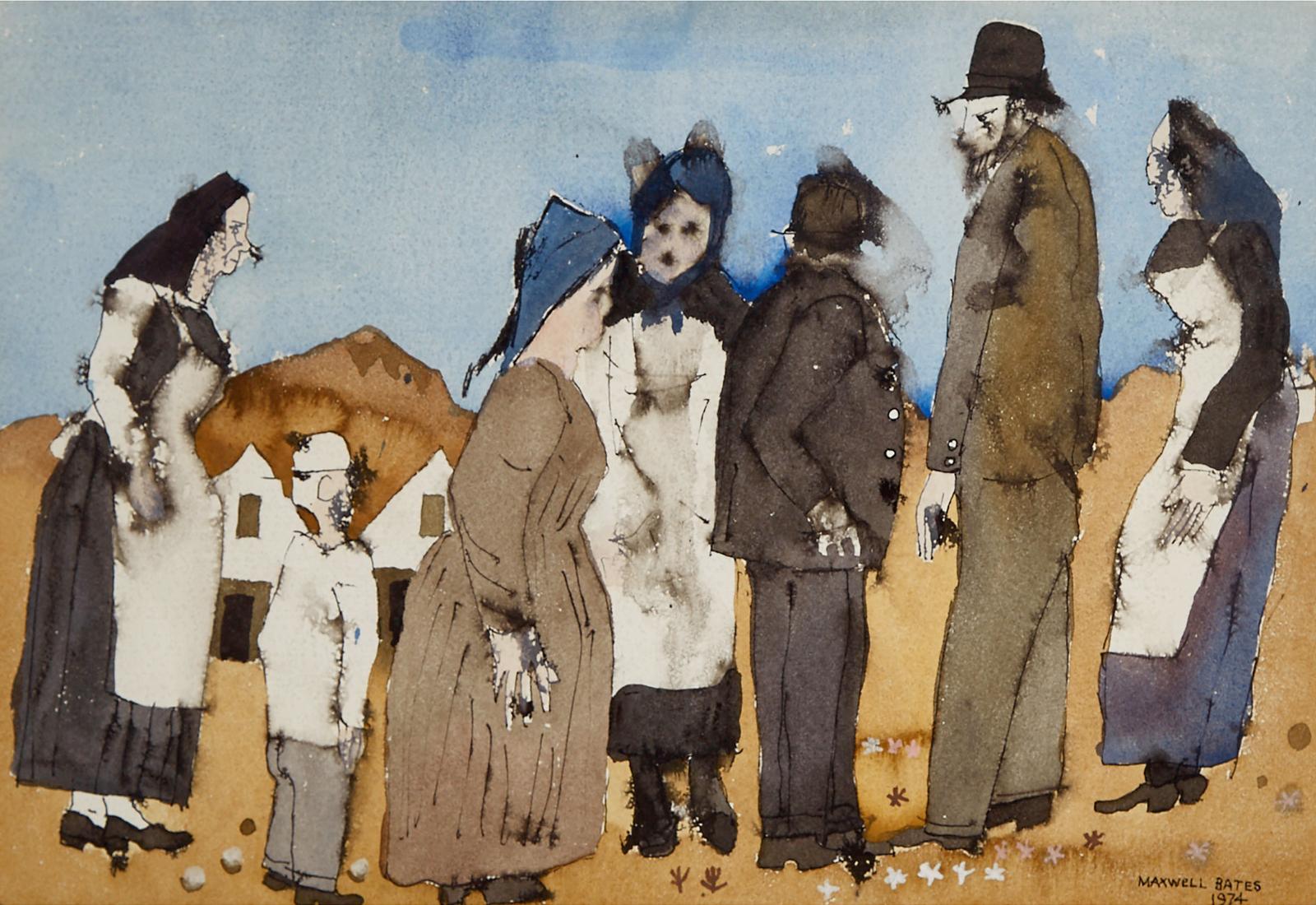 Maxwell Bennett Bates (1906-1980) - Hutterites, 1974