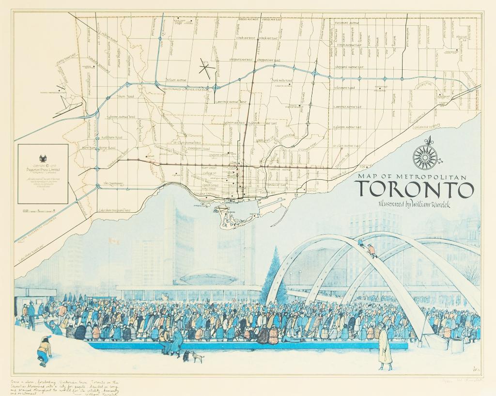 William Kurelek (1927-1977) - Map of Metropolitan Toronto