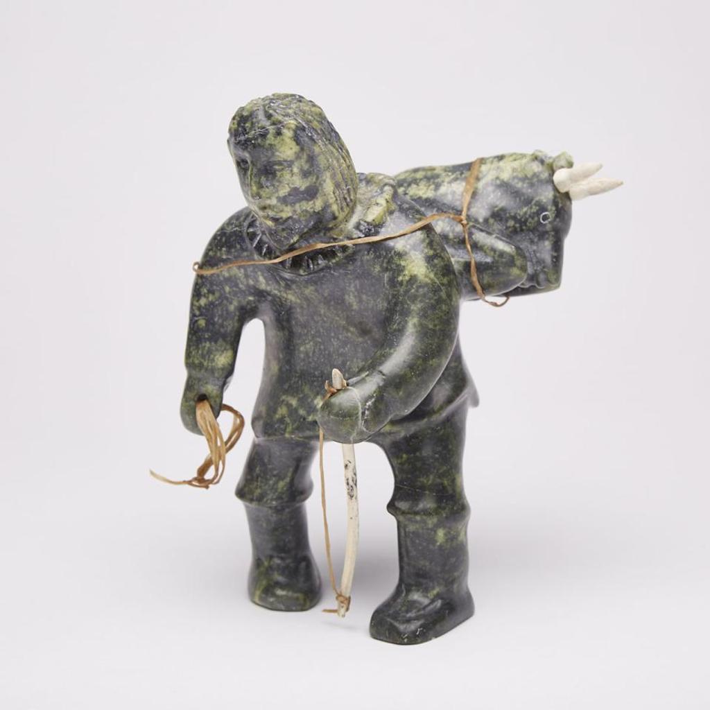 Josepee Parr - Hunter Carrying Caribou On Back