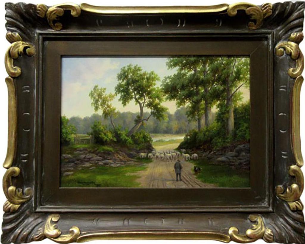 Henry Harold Vickers (1851-1918) - A Devonshire Lane, England
