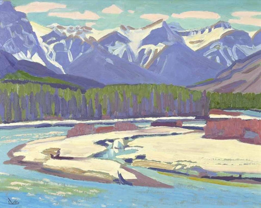 Illingworth Holey (Buck) Kerr (1905-1989) - Ice, Bow River, Spring; 1978