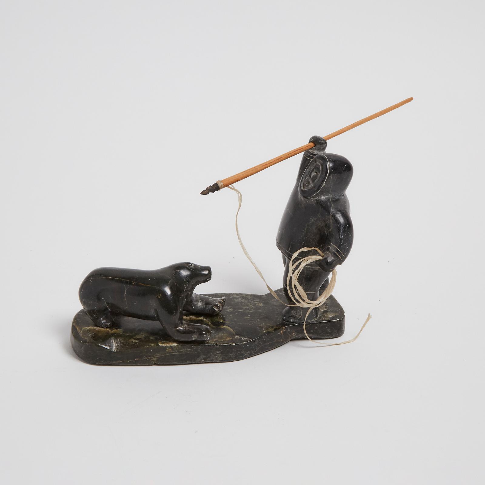 Akeeaktashuk (1898-1954) - Hunter And Bear