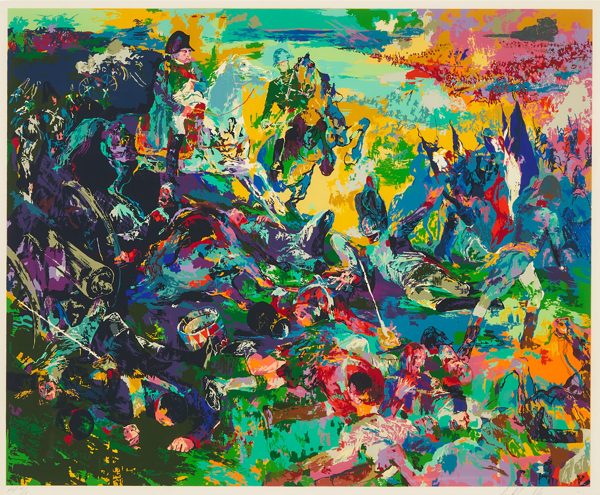 Leroy Neiman (1926-2012) - Napoleon At Waterloo, 1988