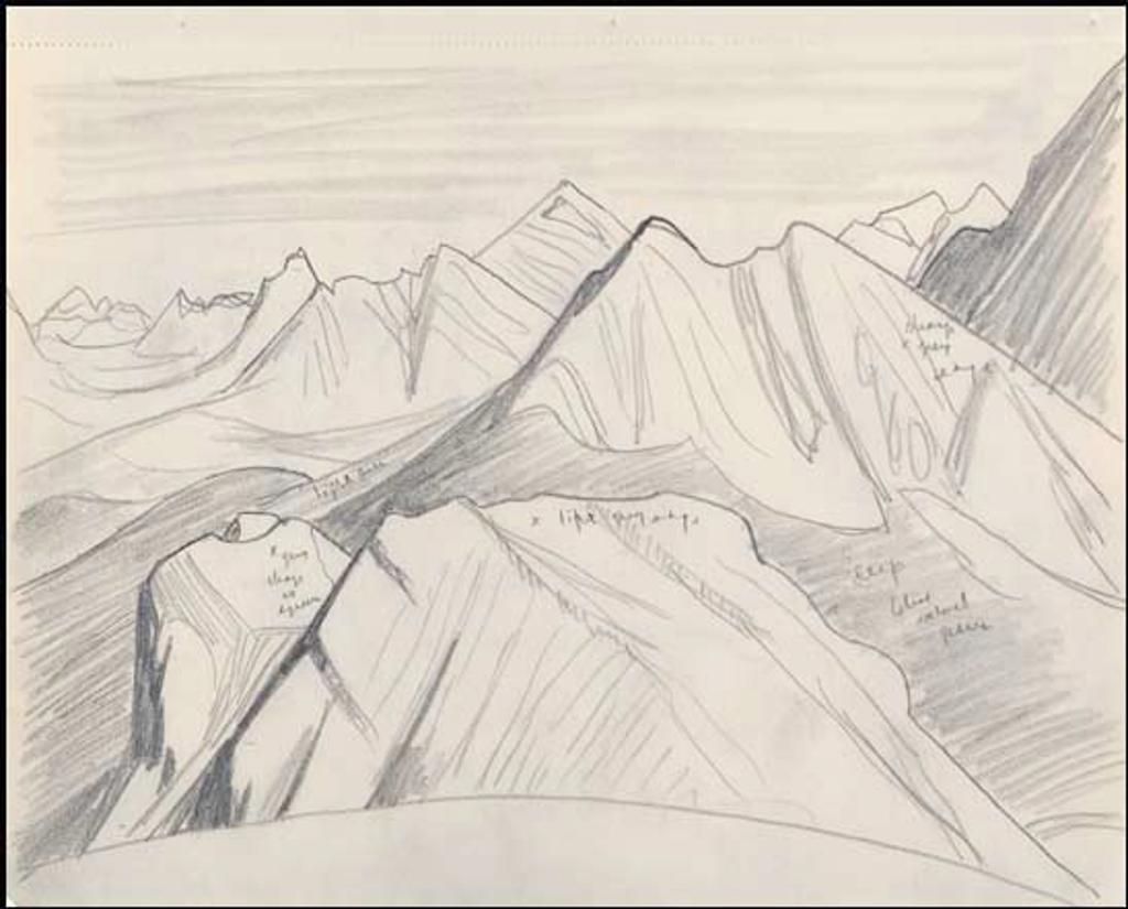 Lawren Stewart Harris (1885-1970) - Rocky Mountain ~ Grey and Blue