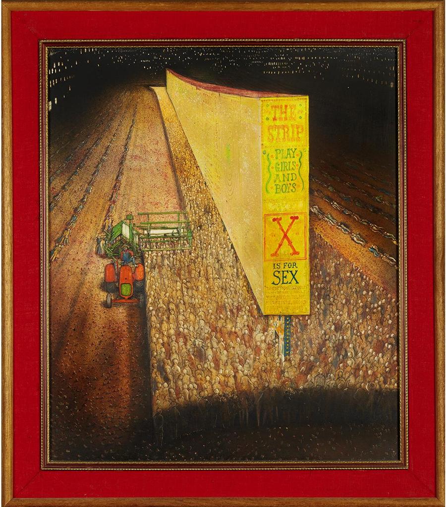 William Kurelek (1927-1977) - He Gloats Over Our Scepticism