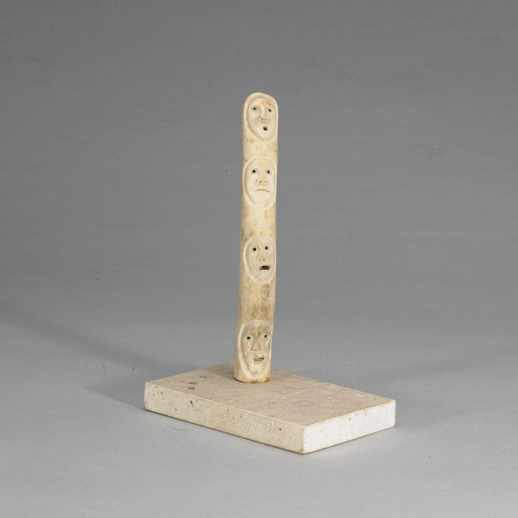 Samuel Nahaulaituq (1923-1999) - Spirit Totem On Base